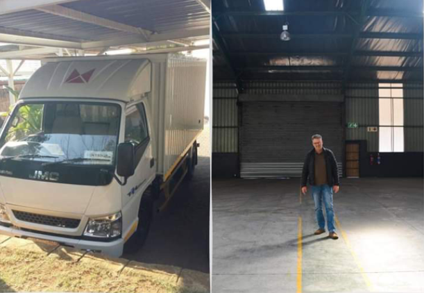 Sybrand Engelbrecht - DLS Logistics founder with first truck